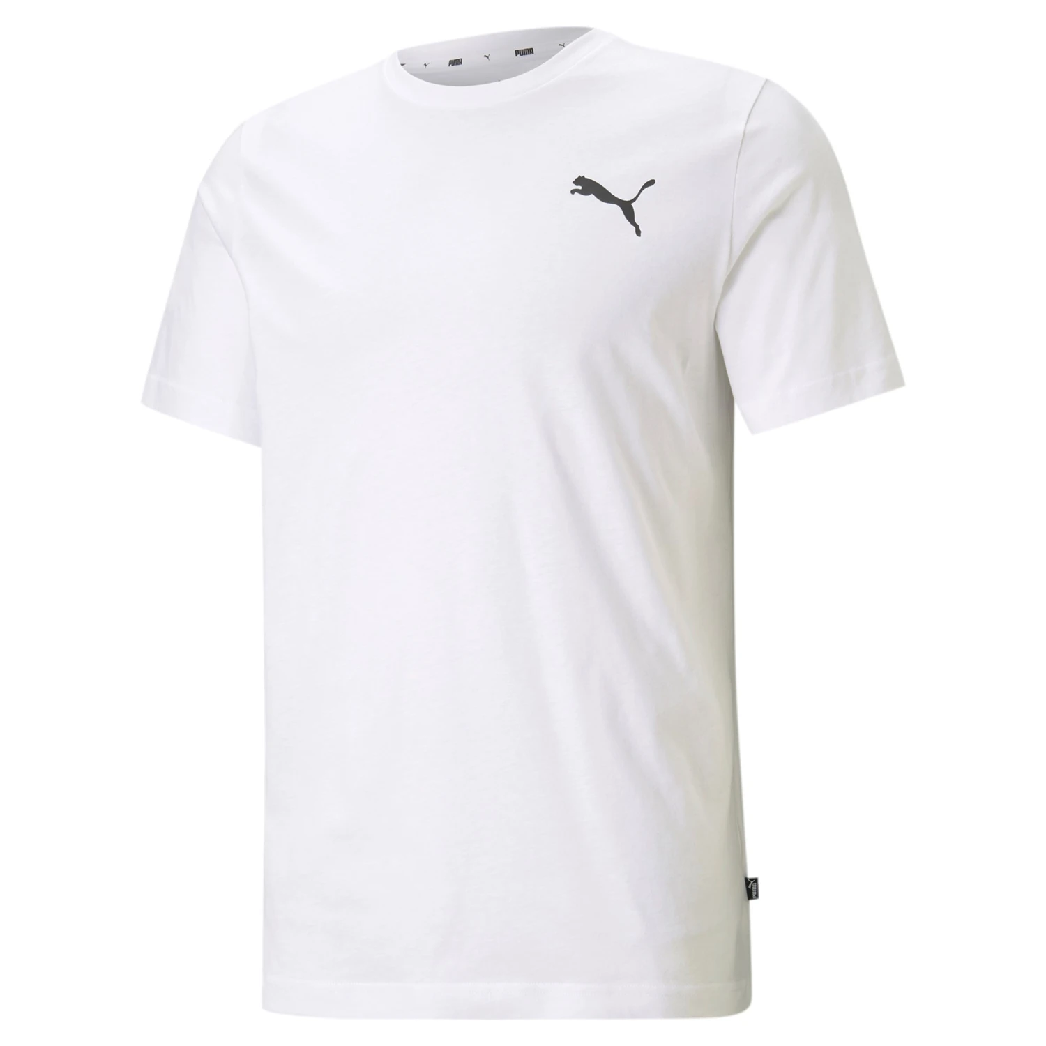 PUMA Herren ESS Essential Small Logo Tee T-Shirt Übergröße Weiss Bis 4XL 3 PUMA Herren ESS Essential Small Logo Tee T-Shirt Übergröße Weiss Bis 4XL