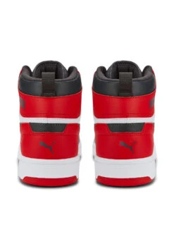 Puma Rebound JOY High Top Herren Sneaker Sportschuh 374765 Weiss/grau/rot -Sportbekleidung 04a30adb98491326acd4aa9b384dfcd6