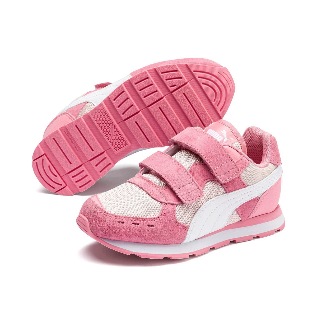 PUMA Vista V PS Kinder Sneaker Sportschuh Klett 369540 10 Rosa 3 PUMA Vista V PS Kinder Sneaker Sportschuh Klett 369540 10 Rosa