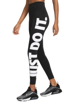 NIKE Sportswear Essential Leggins Pant Fitnesshose Training Laufhose Schwarz CZ8534 -Sportbekleidung 12c46b56bb5080516a24bd53190f60e3