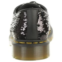 Dr. Martens 1461 Sequin Damen Halbschuhe Schwarz Silber Pailletten -Sportbekleidung 14173d925bd0bcd0768e77a9667b349b