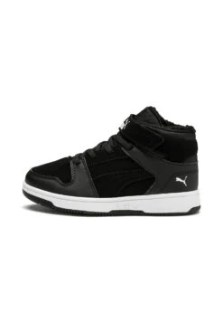Puma Rebound Layup Fur SD V PS Unisex Kinder Sneaker Gefüttert 370498 Schwarz -Sportbekleidung 144b9592f1339e0ff01e96052ce5dc41