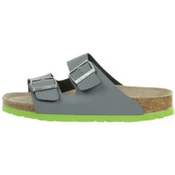 Fischer Markenschuh Kinder BIO-Pantolette Unisex Hausschuh Sandale 0530 Grau -Sportbekleidung 170009e6a6469fb1864346ffad2ca13b