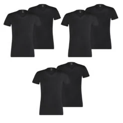 6 Er Pack Puma Basic V Neck T-Shirt Men Herren Unterhemd V-Ausschnitt