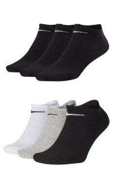 3 Paar Nike Everyday Cushioned No Show Füßlinge Schwarz SX7673