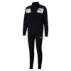 PUMA Herren Techstripe Tricot Suit CL Trainingsanzug Jogginganzug 583602 Schwarz