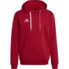Adidas ENTRADA 22 Hoody Herren Kapuzensweatshirt Rot H57514