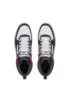 Puma Rebound JOY High Top Herren Sneaker Sportschuh 374765 Weiss/grau/rot -Sportbekleidung 29b7c21e2fcab266de9700efe1c20cae