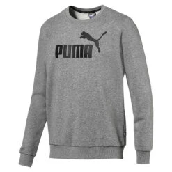 PUMA Essentials Crew Sweat TR Big Logo Herren Sweatshirt Grau 851750 03