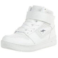 KangaROOS Unisex-Kinder FUTURE SPACE HI Sneaker Weiss LED Laufschrift 18308000