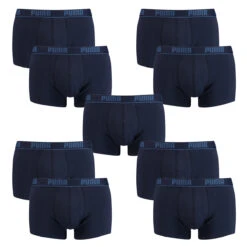 10 Er Pack Puma Short Boxer Boxershorts Men Pant Unterwäsche Kurz NAVY