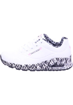Skechers Damen Street UNO LOVING LOVE Sneakers 155506 Weiß / Schwarz -Sportbekleidung 33637c9f14a761fbef1cb1ea2d7816ca