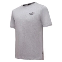PUMA Herren ESS Essential Small Logo Tee T-Shirt Übergröße Grau