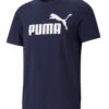 PUMA Herren ESS Essential Logo Tee T-Shirt 586666 06 Blau -Sportbekleidung 44f6168966448fe086f7b72f376b6093
