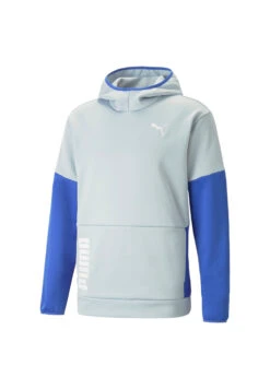 PUMA Train All Day PwrFleece Hoody Herren Sweatshirt Kapuzenpullover 522340 80 Grau