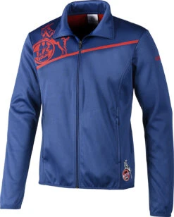 Uhlsport 1.FC Köln Unisex Freizeitjacke Trainingsjacke Full Zip Blau