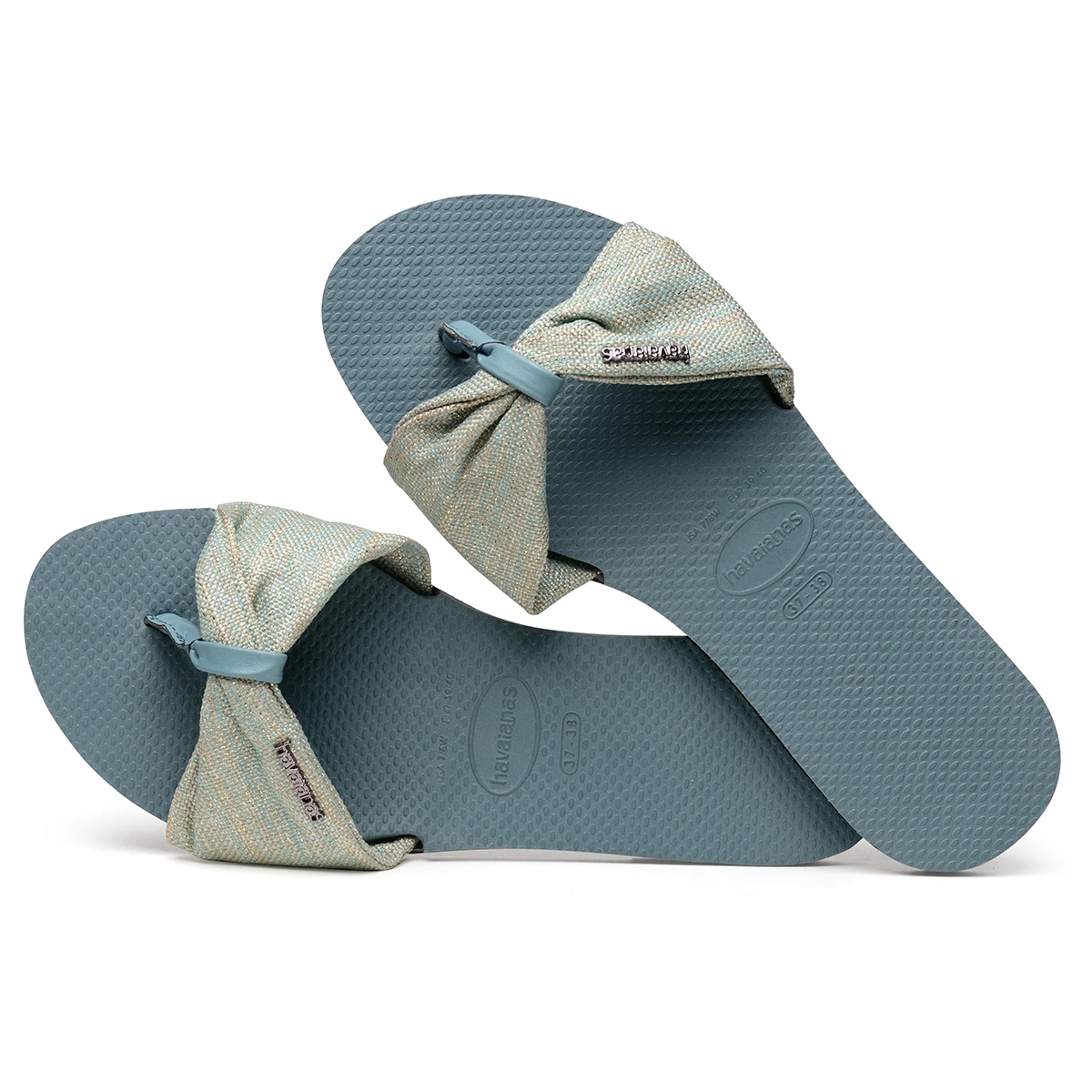 Havaianas H. You Saint Tropez Material Damen Sandale Zehentrenner Badelatsche 4144363 Blau 6 Havaianas H. You Saint Tropez Material Damen Sandale Zehentrenner Badelatsche 4144363 Blau – Bild 4