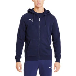 PUMA Herren TeamGOAL 23 Casuals Hooded Jacket Kapuzenjacke 656708 Dunkelblau -Sportbekleidung 4fb701e5881788d9a2bd1b0584304c1c