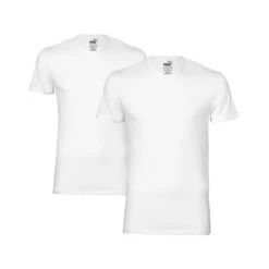 2 Er Pack Puma Basic Crew T-Shirt Men Herren Unterhemd Rundhals