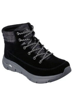 Skechers Arch Fit Smooth COMFY CHILL Damen Stiefel 167373 BLK Schwarz