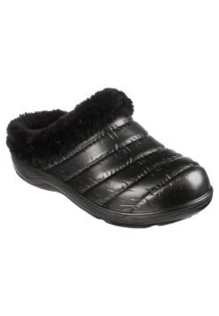 Skechers Damen Cozy Camper Glamping Hausschuhe Pantoffeln Gefüttert 111356 Schwarz
