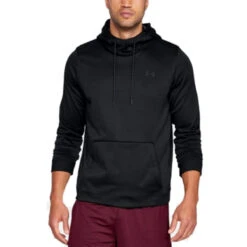 Under Armour Fleece Po Hoodie Herren Hoodie Sweatshirt Schwarz