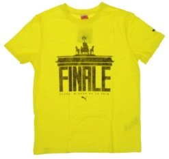 Puma BVB Final Berlin Tee Wms T-Shirt Damen Gelb Borussia Dortmund