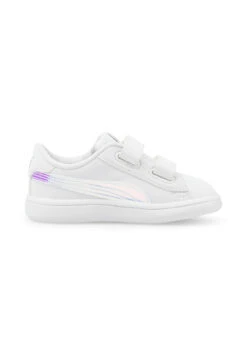 PUMA Smash V2 HOLO V INF Kids Sneaker Schuhe Weiss 385576 01 -Sportbekleidung 63545738d4645eeeded1e4a9b57b72eb
