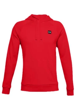 Under Armour Rival Fleece Hoodie Herren Sweatshirt 1357092 600 Rot