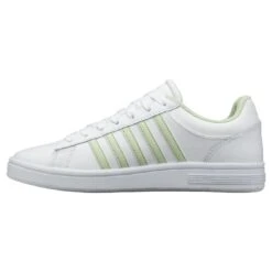 K-SWISS Court Winston Damen Sneaker Sportschuh 96154-180-M Weiß/Grün -Sportbekleidung 70c180f352abf109d58907cfd7742521