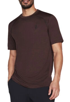 Skechers Apparel On The Road Tee Herren Tshirt Funktionsshirt M2TS209 Burgundy