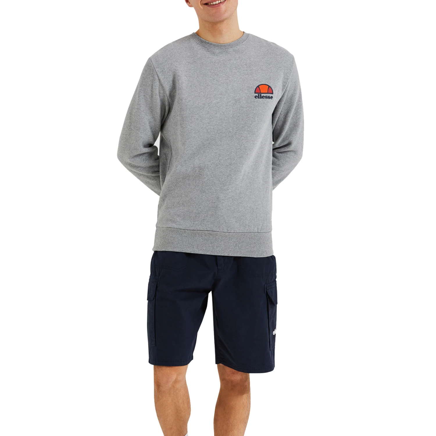 Ellesse Diveria Herren Sweatshirt SHS02215 Grau 5 Ellesse Diveria Herren Sweatshirt SHS02215 Grau – Bild 3