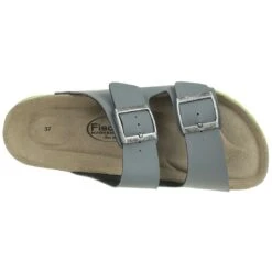 Fischer Markenschuh Kinder BIO-Pantolette Unisex Hausschuh Sandale 0530 Grau -Sportbekleidung 7609d10a37d5ecb94ffd333e0fc7f857