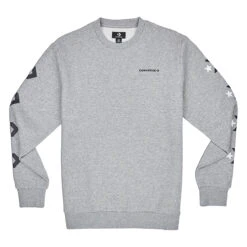 Converse Star Chevron Graphic Crew VGH Herren Sweatshirt Grau