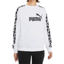 PUMA Damen Amplified Crew Sweat TR Sweatshirt Pullover 582022 Weiss -Sportbekleidung 7b9c9fd73f75a0dac512d7691eeab8fb