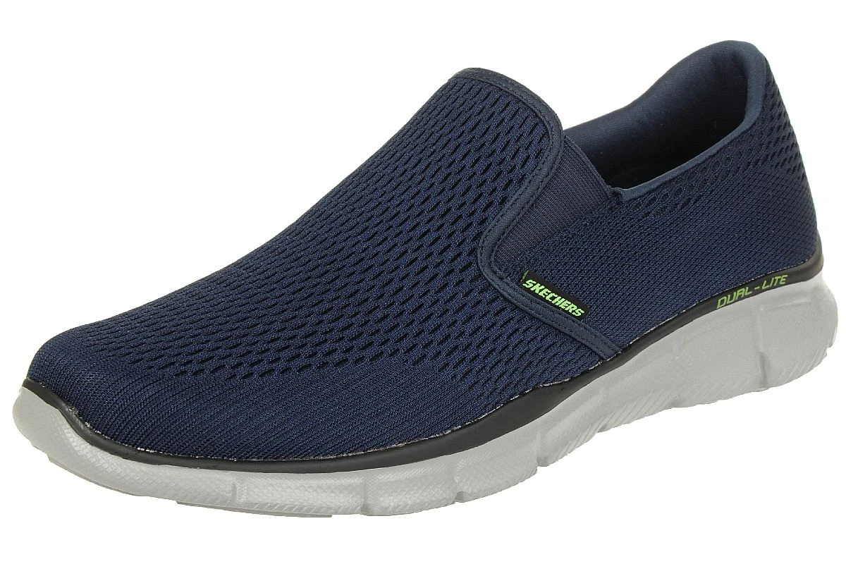 Skechers Equalizer Double Play Herren Slipper Mokassin Slip On NVY 3 Skechers Equalizer Double Play Herren Slipper Mokassin Slip On NVY