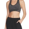 Skechers Seamless Sports Bra Damen Sport-BH W1BR70 Schwarz/Weiß