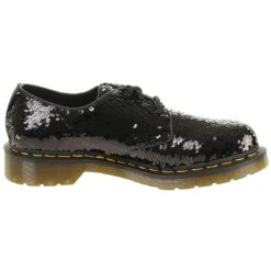 Dr. Martens 1461 Sequin Damen Halbschuhe Schwarz Silber Pailletten -Sportbekleidung 86e3702fb60bca2f83e03e7e9bda2a1e
