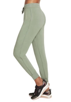 Skechers Apparel Restful Jogger Pant Damen Sweatpants W03PT49 LTGR Grün -Sportbekleidung 9076dc695ca75686b87a9e6110a00de6