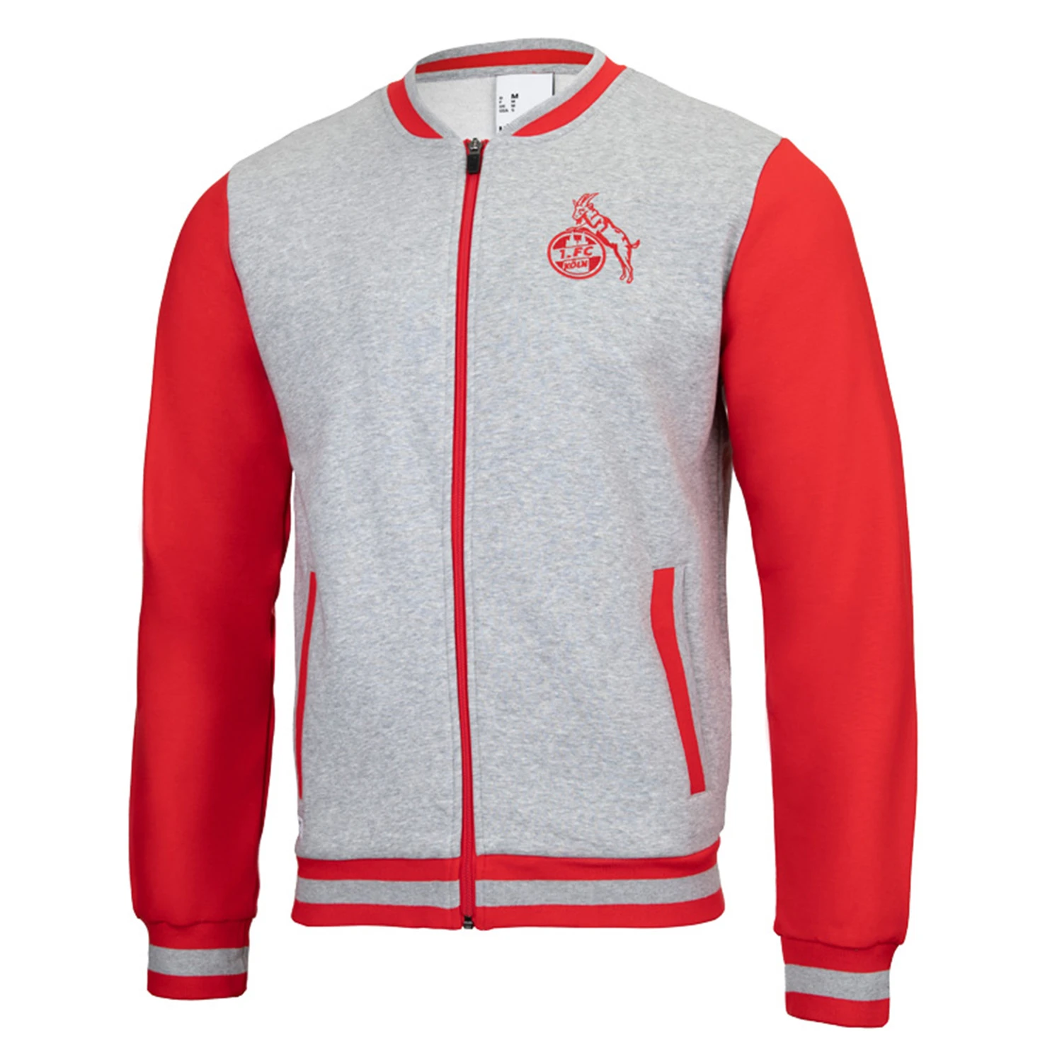 Uhlsport 1.FC Köln Sportswear Jacke Unisex Freizeitjacke Trainingsjacke Full Zip Rot/grau 3 Uhlsport 1.FC Köln Sportswear Jacke Unisex Freizeitjacke Trainingsjacke Full Zip Rot/grau