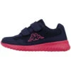 Kappa Mädchen Sneaker Kinder Turnschuhe 260687K Navy/pink