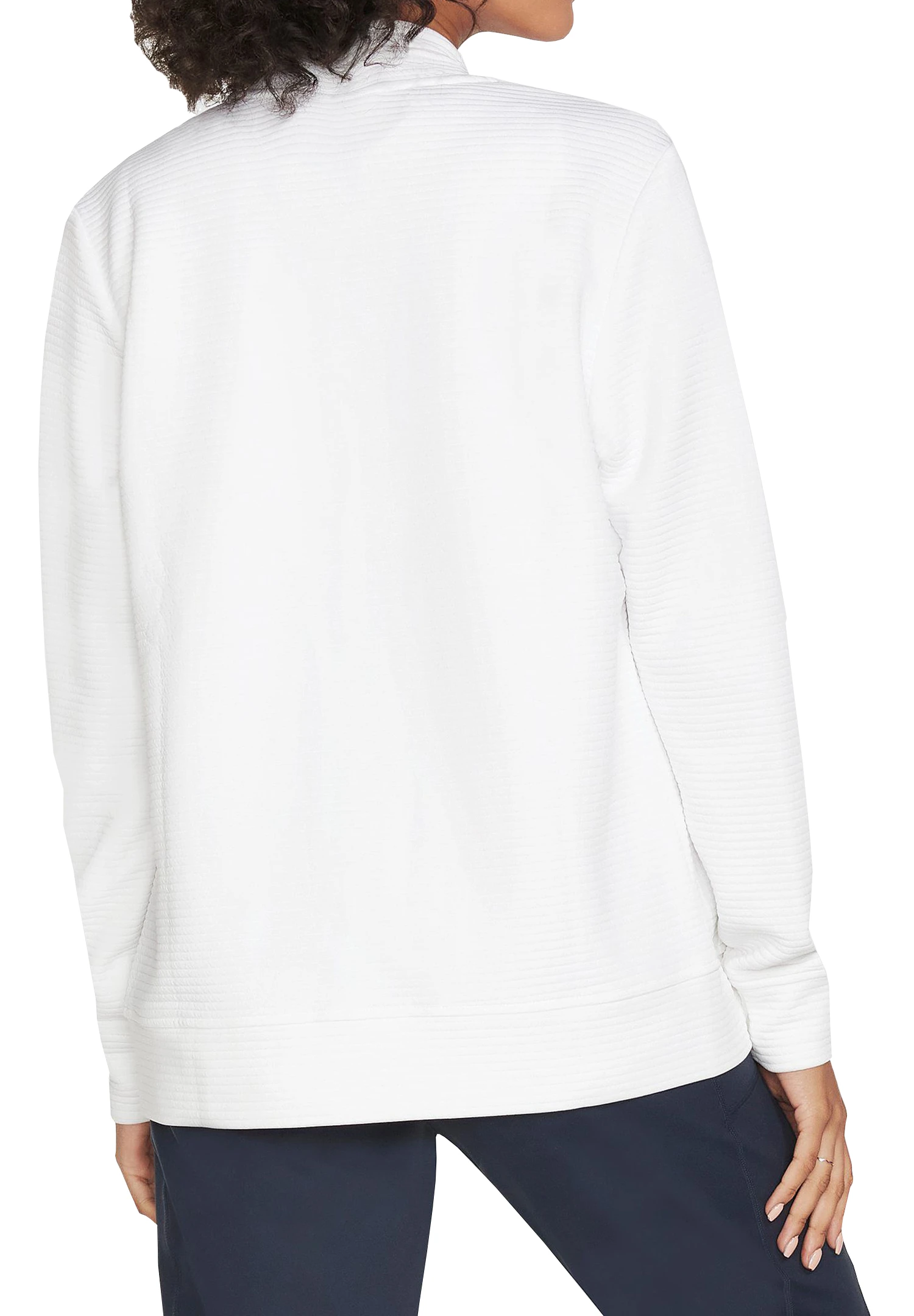 Skechers Hoodless Hoodie GOWALK Everywhere Jacke Damen W3JA261 Weiß 5 Skechers Hoodless Hoodie GOWALK Everywhere Jacke Damen W3JA261 Weiß – Bild 3