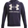 Under Armour Rival Fleece Big Logo Hoodie Herren Sweatshirt 1357093 558 Blau
