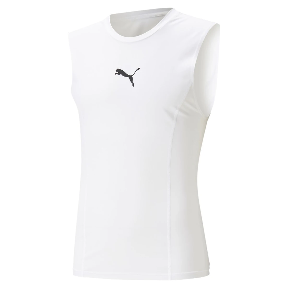 PUMA BBall Compression Sleeveless Basketball Shirt Herren Sport Shirt 605082 Weiß 3 PUMA BBall Compression Sleeveless Basketball Shirt Herren Sport Shirt 605082 Weiß