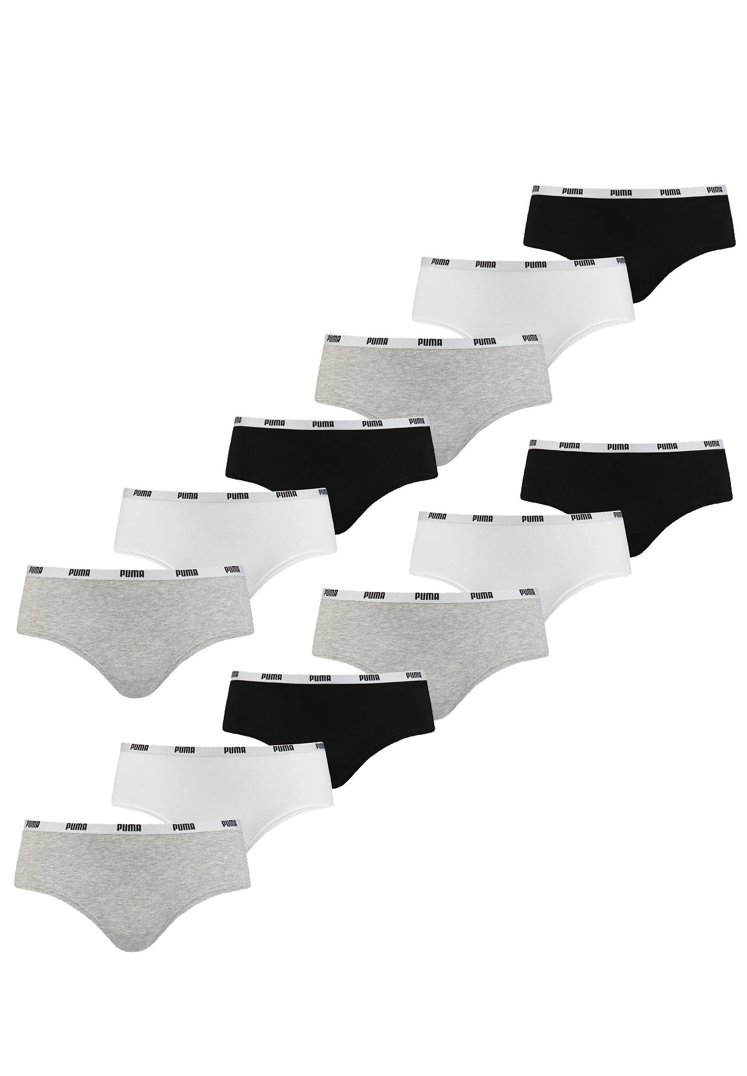 Puma Women Hipster Damen Slip Unterwäsche 701218976 12er Pack 3 Puma Women Hipster Damen Slip Unterwäsche 701218976 12er Pack