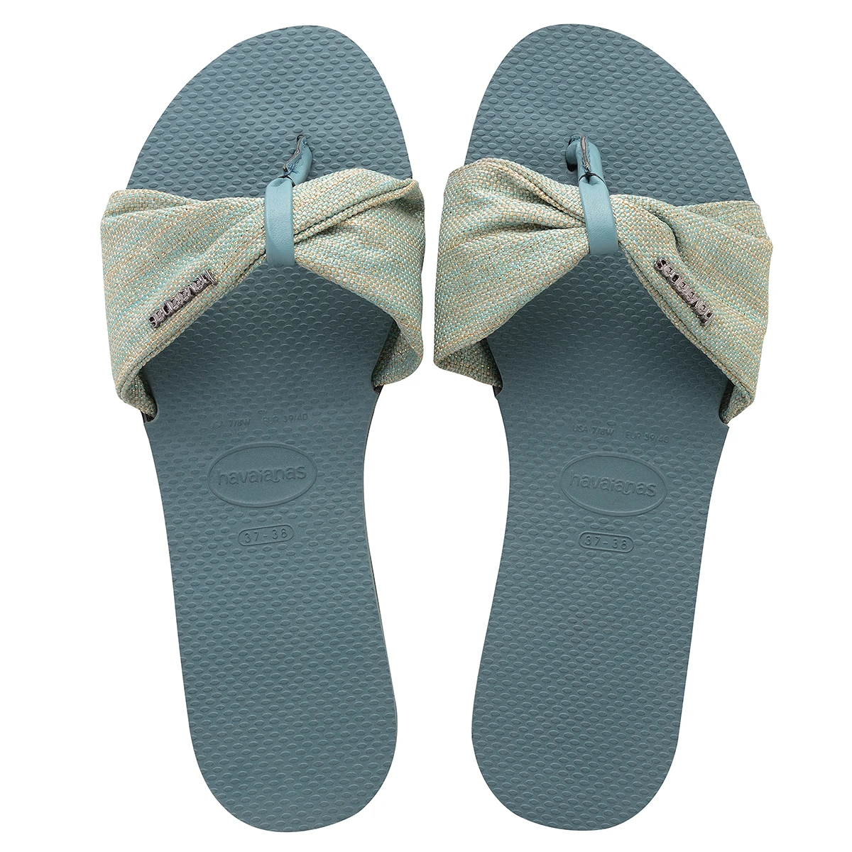 Havaianas H. You Saint Tropez Material Damen Sandale Zehentrenner Badelatsche 4144363 Blau 3 Havaianas H. You Saint Tropez Material Damen Sandale Zehentrenner Badelatsche 4144363 Blau