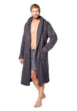 Chiemsee Unisex Bademantel Mit Kapuze 100% Baumwolle Gr.S - XXL Grau -Sportbekleidung ca0a5c3bdb4411f61d4438b4b597b1b8