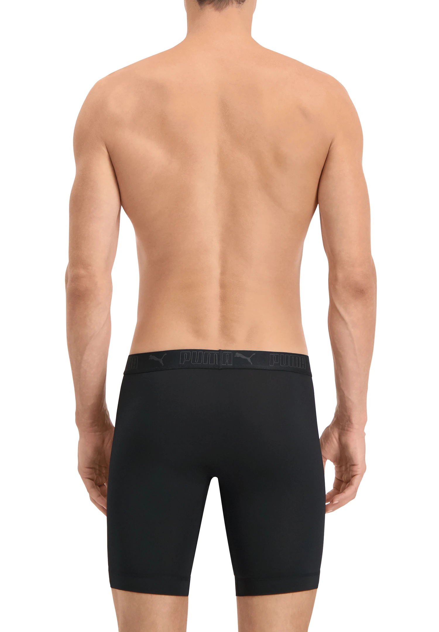 PUMA Lange Boxershorts Herren 4er Pack Sport Mikrofaser + Elastisch / Funktionsunterhosen Männer (S - XL) 5 PUMA Lange Boxershorts Herren 4er Pack Sport Mikrofaser + Elastisch / Funktionsunterhosen Männer (S - XL) – Bild 3