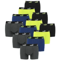 12 Er Pack Puma Boxer Boxershorts Herren Unterwäsche Sportliche Retro Pants