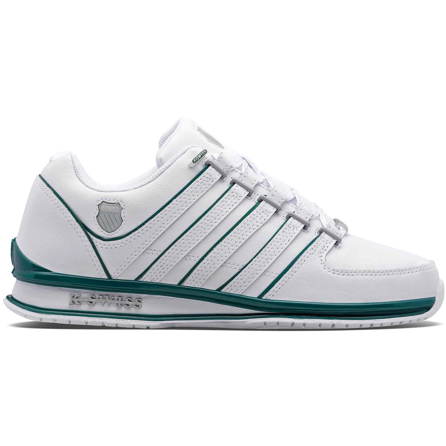 K-Swiss Rinzler Herren Sneaker Sportschuh 01235-157-M Weiss Grün 4 K-Swiss Rinzler Herren Sneaker Sportschuh 01235-157-M Weiss Grün – Bild 2